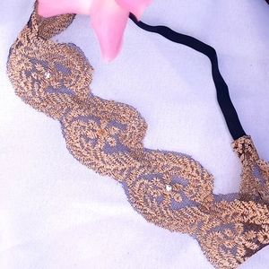 Gold Lace Headband
